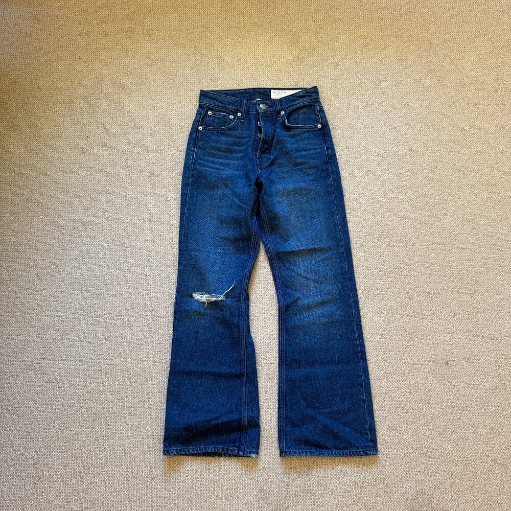 Rag & Bone Size 24 Maya High-Rise Crop Flare